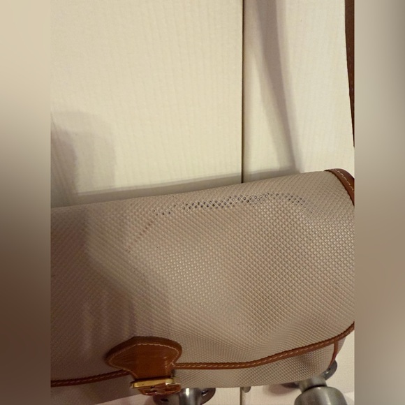 Longchamp Elegant Brown and Cream Crossbody shoulder Bag - Picture 2 of 9